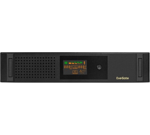 Exegate EX293851RUS ИБП ExeGate ServerRM UNL-2000.LCD.AVR.2SH.3C13.USB.2U <2000VA/1200W, Color LCD, AVR, 2*Schuko+3*C13, USB, 2U, установка в стойку, Black> Exegate EX293851RUS ИБП ExeGate ServerRM UNL-2000.LCD.AVR.2SH.3C13.USB.2U <2000VA/1200W, Color LCD, AVR, 2*Schuko+3*C13, USB, 2U, установка в стойку, Black>