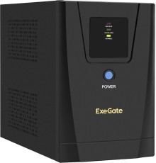 Exegate EX292793RUS ИБП ExeGate SpecialPro UNB-1200.LED.AVR.2SH.3C13 <1200VA/750W, LED, AVR, 2*Schuko+3*C13, съемн.кабель, металлический корпус, Black>