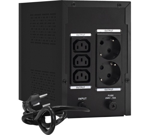 Exegate EX292793RUS ИБП ExeGate SpecialPro UNB-1200.LED.AVR.2SH.3C13 <1200VA/750W, LED, AVR, 2*Schuko+3*C13, съемн.кабель, металлический корпус, Black>