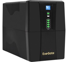 Exegate EP285597RUS ИБП ExeGate SpecialPro UNB-650.LED.AVR.EURO.RJ.USB <650VA/360W, LED, AVR, 2 евророзетки, RJ45/11, USB, Black>