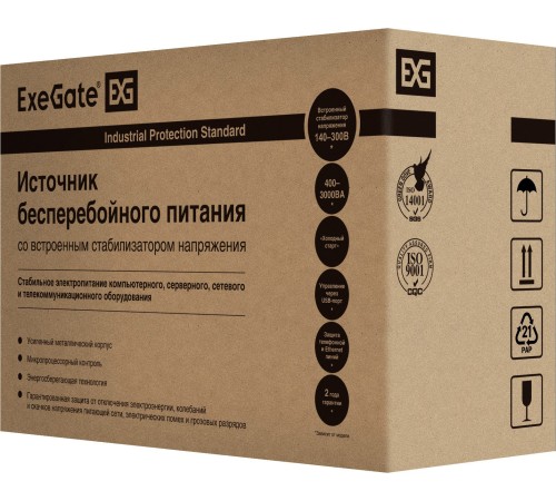 Exegate EP285597RUS ИБП ExeGate SpecialPro UNB-650.LED.AVR.EURO.RJ.USB <650VA/360W, LED, AVR, 2 евророзетки, RJ45/11, USB, Black> Exegate EP285597RUS ИБП ExeGate SpecialPro UNB-650.LED.AVR.EURO.RJ.USB <650VA/360W, LED, AVR, 2 евророзетки, RJ45/11, USB, Black>