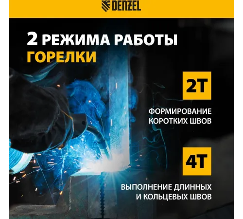 Аппарат инвертор. полуавтомат. cварки IMIG-200, 200 А, ПВ 60%, катушка 5 кг// Denzel