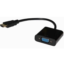 Переходник видео Premier 5-983B HDMI (m)/VGA (f) 0.15м. черный