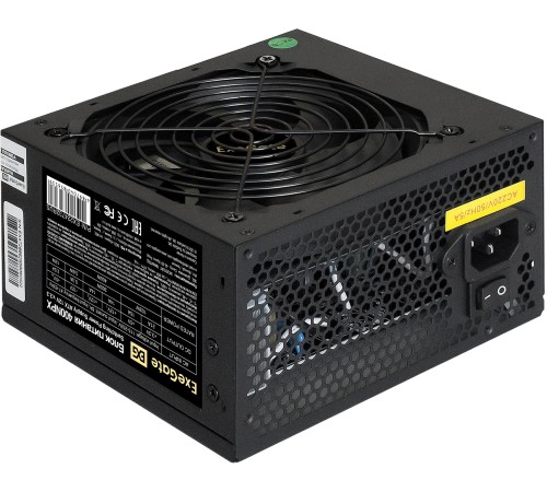 Exegate EX224732RUS / 251759 /278131  Блок питания 400W ATX-400NPX OEM, black, 12cm fan, 24+4pin, 6pin PCI-E, 3*SATA
