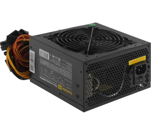Блок питания 500W Exegate 500NPXE(+PFC), ATX, black, 12cm fan, 24+4pin, 6pin PCI-E, 3*SATA Блок питания 500W Exegate 500NPXE(+PFC), ATX, black, 12cm fan, 24+4pin, 6pin PCI-E, 3*SATA