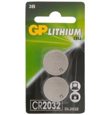Батарея GP Lithium CR2032 (2шт) блистер
