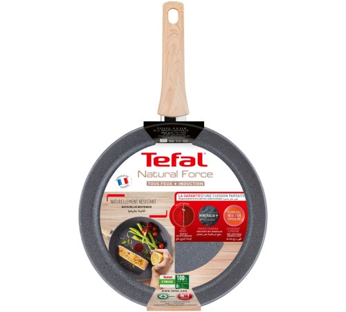 Сковорода Tefal Natural Force G2660772 круглая 30см покрытие: Mineralia+ non-stick ручка несъемная (без крышки) серый (2100118266)