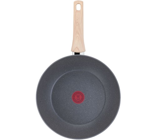 Сковорода ВОК (WOK) Tefal Natural Force G2661972 круглая 28см покрытие: Mineralia+ non-stick ручка несъемная (без крышки) серый (2100118262)
