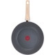 Сковорода ВОК (WOK) Tefal Natural Force G2661972 круглая 28см покрытие: Mineralia+ non-stick ручка несъемная (без крышки) серый (2100118262)