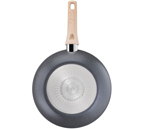 Сковорода ВОК (WOK) Tefal Natural Force G2661972 круглая 28см покрытие: Mineralia+ non-stick ручка несъемная (без крышки) серый (2100118262)