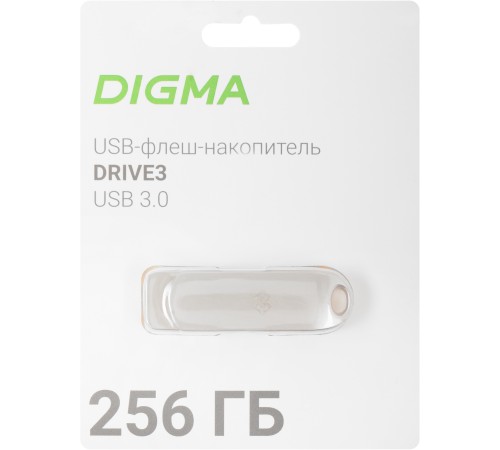 Флеш Диск Digma 256Gb DRIVE3 DGFUM256A30SR USB3.0 серебристый Флеш Диск Digma 256Gb DRIVE3 DGFUM256A30SR USB3.0 серебристый