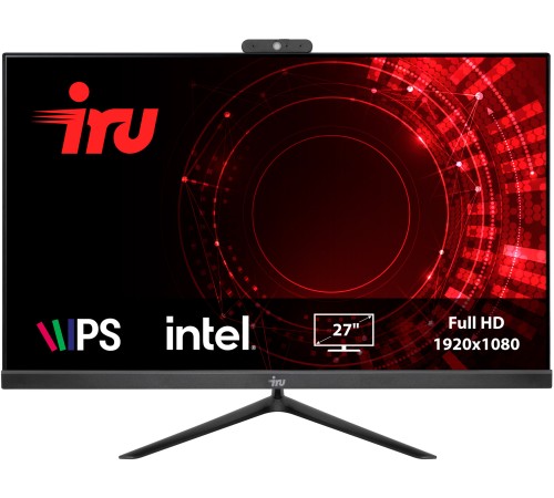 Моноблок IRU Office 27IH5 27" Full HD i5 11400 (2.6) 8Gb SSD240Gb UHDG 730 Free DOS GbitEth WiFi BT 120W Cam черный 1920x1080 Моноблок IRU Office 27IH5 27" Full HD i5 11400 (2.6) 8Gb SSD240Gb UHDG 730 Free DOS GbitEth WiFi BT 120W Cam черный 1920x1080