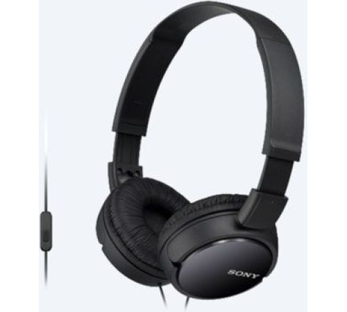 Гарнитура накладные Sony MDR-ZX110AP 1.2м черный проводные оголовье