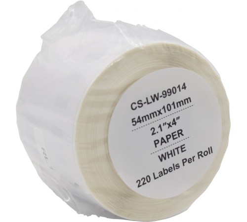Этикетки Cactus CS-LW-99014 сег.:101x54мм черный белый 220шт/рул Dymo Label Writer 450/4XL Этикетки Cactus CS-LW-99014 сег.:101x54мм черный белый 220шт/рул Dymo Label Writer 450/4XL