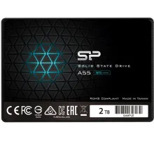 Твердотельный диск 2TB Silicon Power A55, 2.5", SATA III [R/W - 500/450 MB/s] TLC