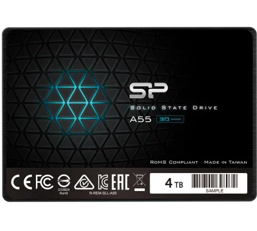 SSD 2.5" Silicon Power 4.0TB A55 <SP004TBSS3A55S25> (SATA3, up to 500/450MBs, 3D NAND, 2000TBW, 7mm) SSD 2.5" Silicon Power 4.0TB A55 <SP004TBSS3A55S25> (SATA3, up to 500/450MBs, 3D NAND, 2000TBW, 7mm)
