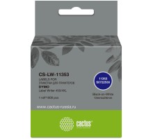 Этикетки Cactus CS-LW-11353 сег.:25x13мм черный белый 1000шт/рул Dymo Label Writer 450/4XL