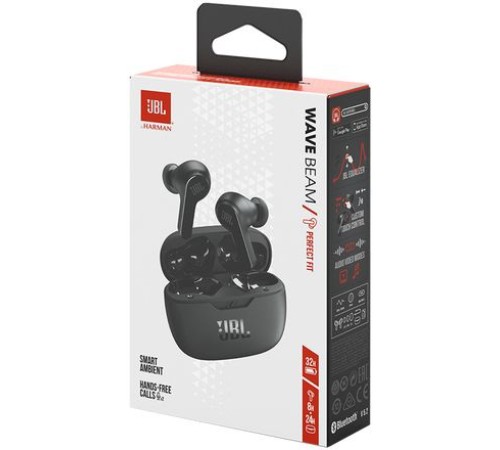 Наушники JBL Wave Beam Black (JBLWBEAMBLK) Наушники JBL Wave Beam Black (JBLWBEAMBLK)