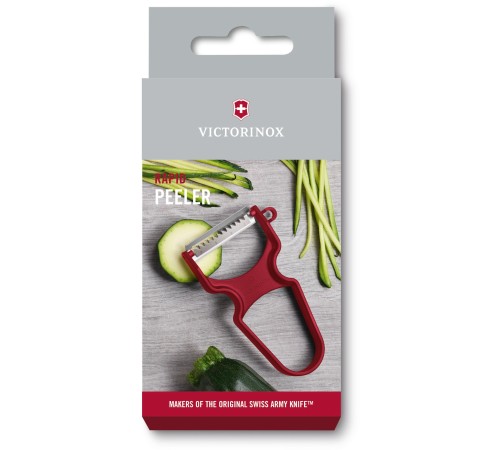 Овощечистка для овощей и фруктов Victorinox Rapid красный карт.кор.с лезвием жульен (6.0934.1) Овощечистка для овощей и фруктов Victorinox Rapid красный карт.кор.с лезвием жульен (6.0934.1)