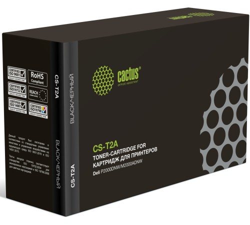Картридж лазерный Cactus T2A CS-T2A черный (2000стр.) для Deli P2000DNW/M2000ADNW