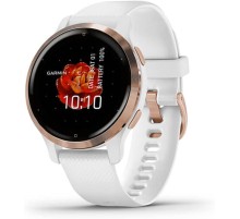 Смарт-часы Garmin Venu 2S AMOLED корп.розовое золото рем.белый разм.брасл.:110-175мм (010-02429-13)