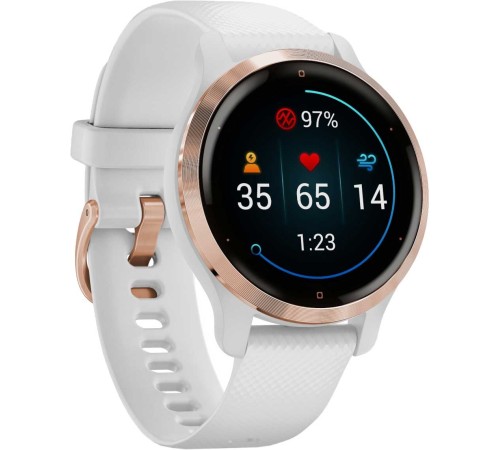 Смарт-часы Garmin Venu 2S AMOLED корп.розовое золото рем.белый разм.брасл.:110-175мм (010-02429-13) Смарт-часы Garmin Venu 2S AMOLED корп.розовое золото рем.белый разм.брасл.:110-175мм (010-02429-13)
