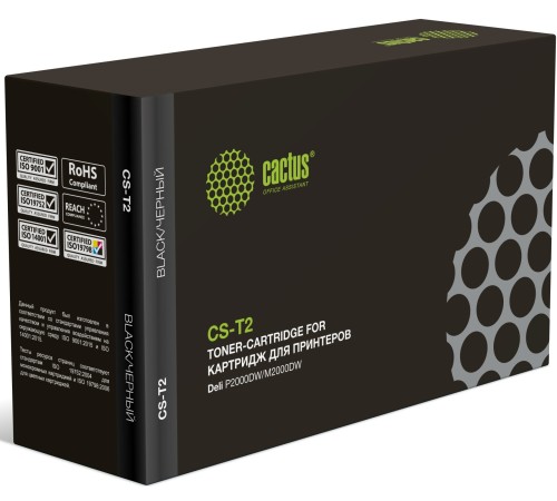Картридж лазерный Cactus T2 CS-T2 черный (4500стр.) для Deli P2000DW/M2000DW