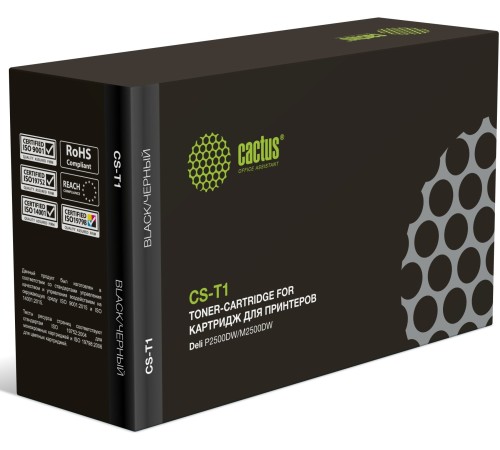 Картридж лазерный Cactus T1 CS-T1 черный (3500стр.) для Deli P2500DW/M2500DW
