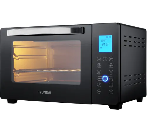 Мини-печь Hyundai MIO-HY096 28л. 1600Вт черный Мини-печь Hyundai MIO-HY096 28л. 1600Вт черный