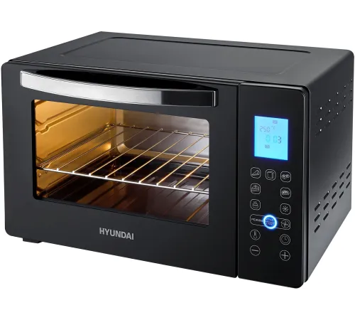 Мини-печь Hyundai MIO-HY096 28л. 1600Вт черный Мини-печь Hyundai MIO-HY096 28л. 1600Вт черный