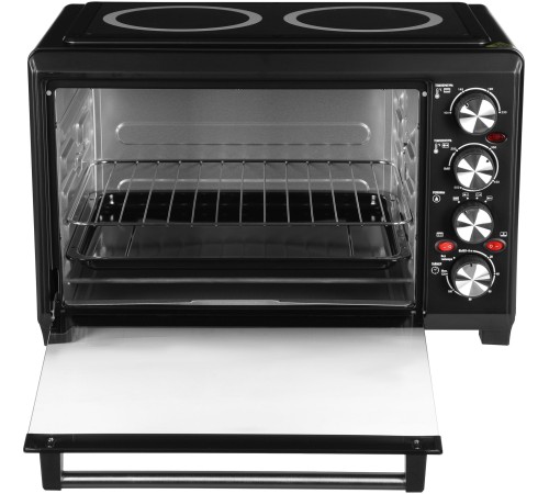 Мини-печь Hyundai MIO-HY086 38л. 1600Вт черный Мини-печь Hyundai MIO-HY086 38л. 1600Вт черный