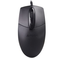 Мышь проводная A4Tech OP-720S black (USB, оптическая, silent, 1200dpi, 2but) (OP-720S)
