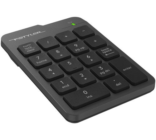 Числовой блок A4Tech FGK21C серый USB беспроводная slim для ноутбука Числовой блок A4Tech FGK21C серый USB беспроводная slim для ноутбука