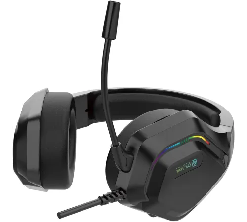 Наушники с микрофоном Оклик HS-L600G черный 2.2м мониторные USB оголовье (1939588)