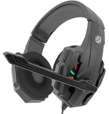 Наушники с микрофоном Оклик HS-L355G черный 1.8м мониторные оголовье (1939807)