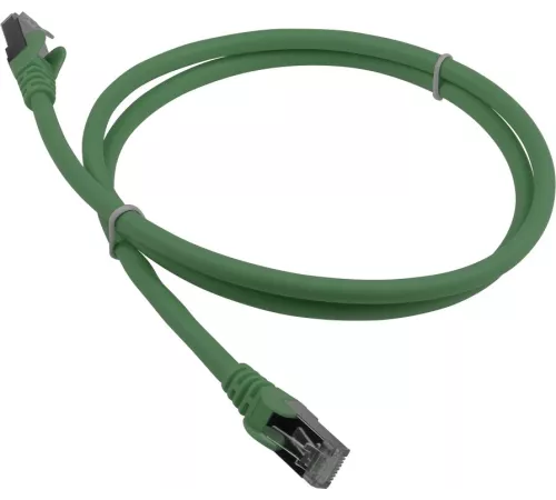 Патч-корд LANMASTER LSZH FTP кат.6A, 5.0 м, зеленый (LAN-PC45/S6A-5.0-GN)