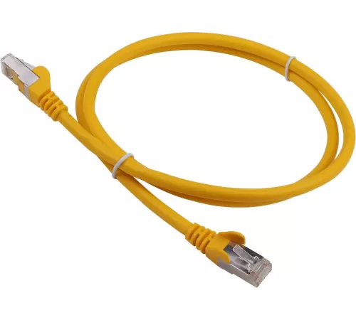 Патч-корд Lanmaster LAN-PC45/S6A-5.0-YL FTP RJ-45 вил.-вилка RJ-45 кат.6A 5м желтый LSZH (уп.:1шт)