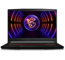 Ноутбук MSI GF63 Thin 12UCX-1037XRU Core i5 12450H 16Gb SSD256Gb NVIDIA GeForce RTX 2050 4Gb 15.6" IPS FHD (1920x1080) Free DOS black WiFi BT Cam (9S7-16R821-1037)