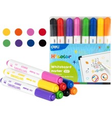 Набор маркеров для досок Deli EU021 H!Color круглый пиш. наконечник 2мм 8цв. ПВХ-пенал