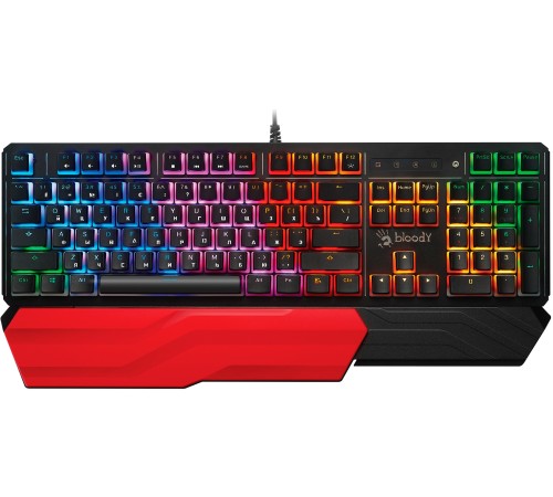 Клавиатура A4Tech Bloody B975P механическая черный USB Multimedia for gamer LED (подставка для запястий) (B975P) Клавиатура A4Tech Bloody B975P механическая черный USB Multimedia for gamer LED (подставка для запястий) (B975P)