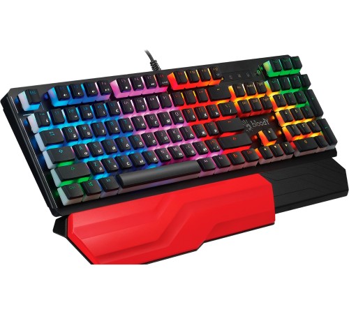 Клавиатура A4Tech Bloody B975P механическая черный USB Multimedia for gamer LED (подставка для запястий) (B975P) Клавиатура A4Tech Bloody B975P механическая черный USB Multimedia for gamer LED (подставка для запястий) (B975P)