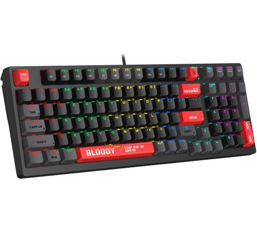 Клавиатура A4Tech Bloody S98 механическая красный USB for gamer LED (S98 RED) Клавиатура A4Tech Bloody S98 механическая красный USB for gamer LED (S98 RED)