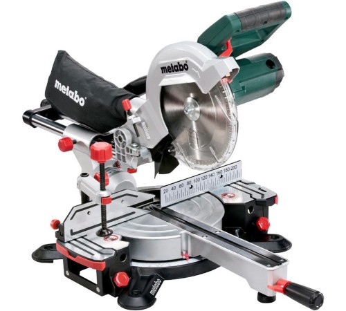 Metabo KGSV 216 M Пила торцовочная [619261000] { 1700вт,рег.об.лазер,подсв, вес 13,5 кг }