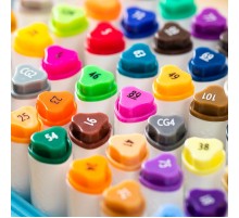 Набор маркеров для скетчинга Deli EC187-36 ColoRun 11мм 150мм трехгр. двойной пиш. наконечник 1-5мм 36цв. ассорти пластиковая коробка (36шт.)