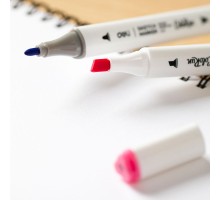 Набор маркеров для скетчинга Deli EC187-60 ColoRun 11мм 150мм трехгр. двойной пиш. наконечник 1-5мм 60цв. ассорти пластиковая коробка (60шт.)