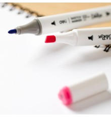Набор маркеров для скетчинга Deli EC187-60 ColoRun 11мм 150мм трехгр. двойной пиш. наконечник 1-5мм 60цв. ассорти пластиковая коробка (60шт.)