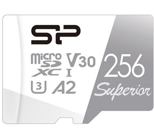 Флеш карта microSDXC Silicon Power 256GB SP256GBSTXDA2V20 Superior V30 A2 w/o adapter
