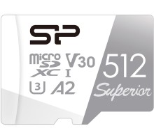 Флеш карта microSDXC Silicon Power 512GB SP512GBSTXDA2V20 Superior V30 A2 w/o adapter