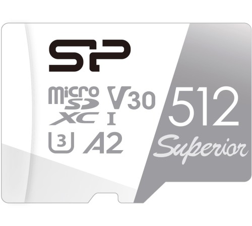 Флеш карта microSDXC Silicon Power 512GB SP512GBSTXDA2V20 Superior V30 A2 w/o adapter