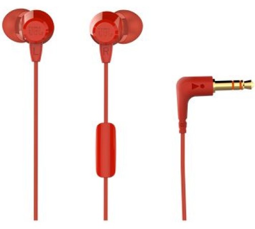 Гарнитура внутриканальные JBL C50HI 1.2м красный проводные в ушной раковине (JBLC50HIRED)